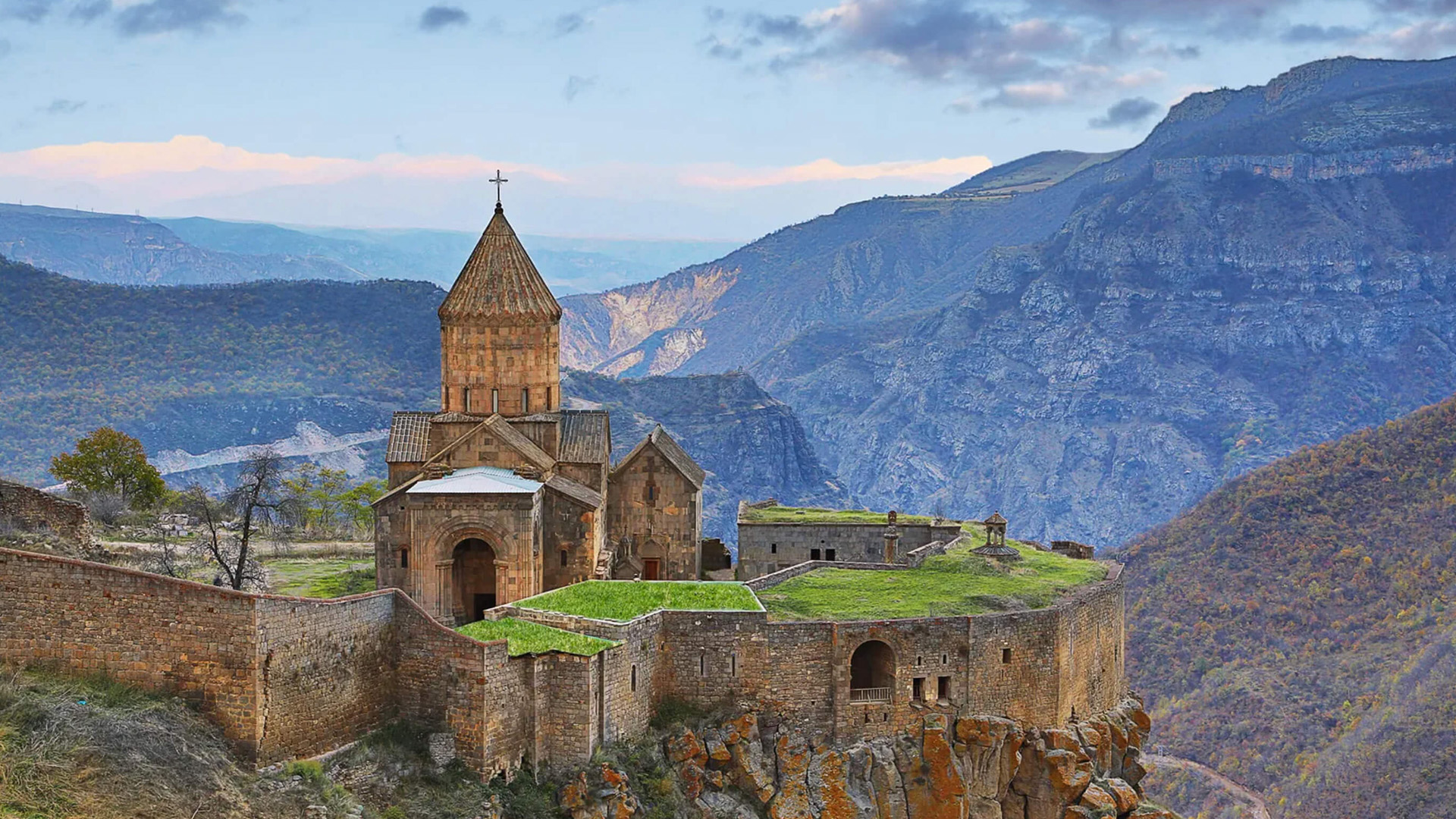 Tatev Monastery in Mountains